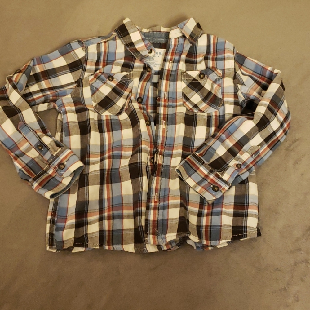 1/$5 or 3/$10 Sonoma L/S button down boys size L